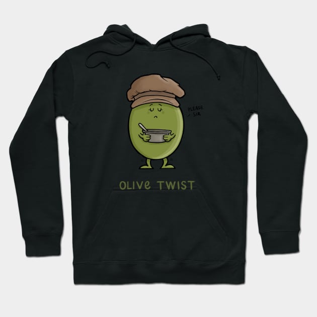 Olive Twist Hoodie by CarlBatterbee